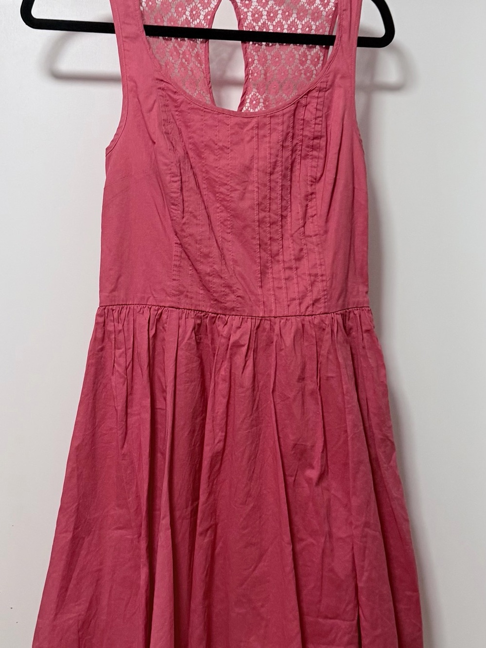 Lauren Conrad Pink Lace-Back Sleeveless Dress